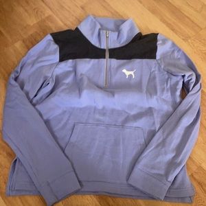 victoria’s secret pink quarter zip. good condition. never worn.